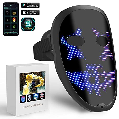 Masque Led Bluetooth Programmable Personnalisé,ultra-mince,M