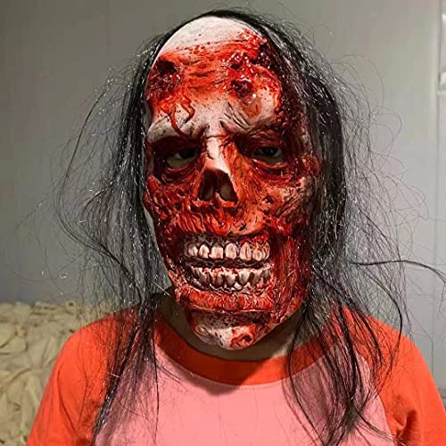 Décorations dhalloween, Halloween Horror Mask Zombie Femme F