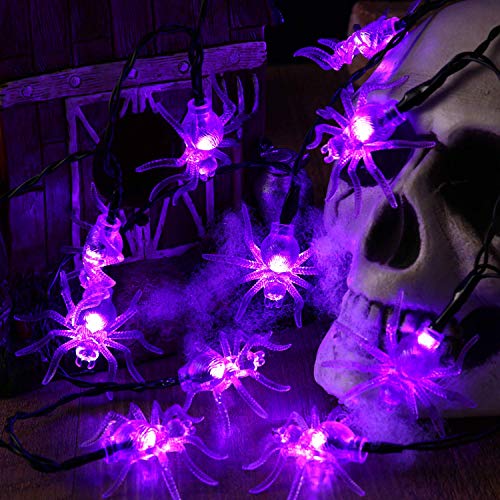 BrizLabs Guirlandes Lumineuses Halloween, 30 LEDs Violet Ara