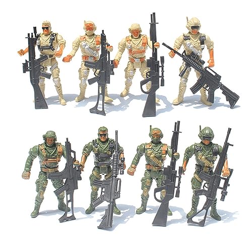 JAWSEU Jouet Figurine Militaire, 8 Pièces Figurine daction J