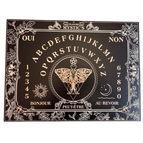 Majestics Planche Ouija en Français Bois - Table Oui Ja avec