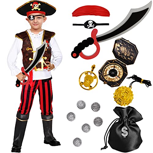 Tacobear Costume Pirate Enfant Deguisement Pirate Garçon ave