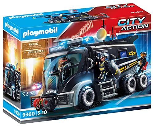 Playmobil - Camion Policiers dÉlite avec Sirène et Gyrophare