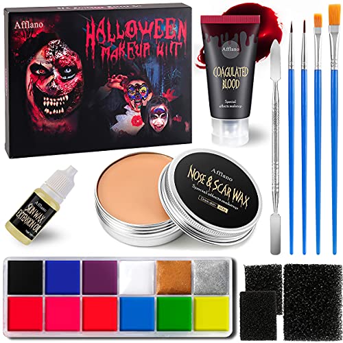 Afflano Maquillage Halloween Effets Spéciaux,Cire De Cicatri