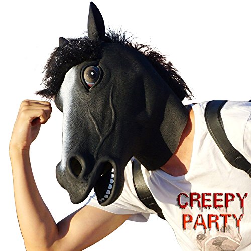 CreepyParty Costume dHalloween Fête Masques de Latex Tête An