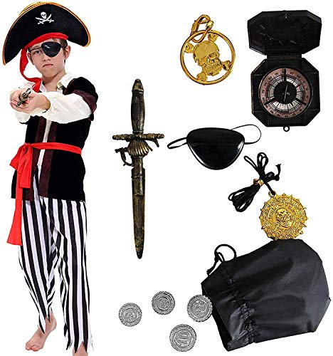 Tacobear Costume Pirate Enfants Déguisement Pirate Garçon Ac