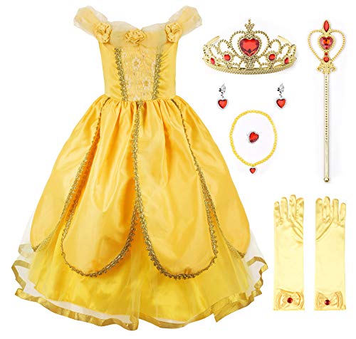 JerrisApparel Princesse Belle Costume De Luxe Fête Shabiller