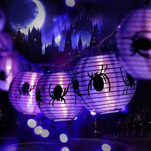 PhilzOps Halloween Araignée Guirlande Lumineuse, 2M 10 LED V