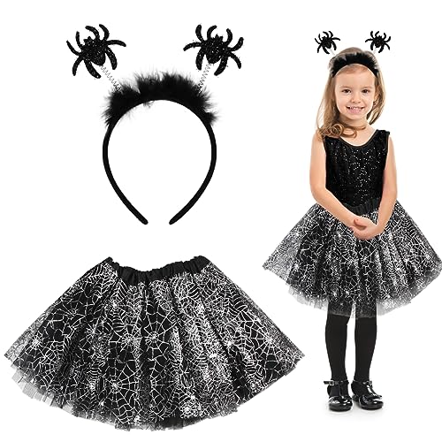 Aurasky Déguisement Halloween Fille, Costume Sorcière Enfant