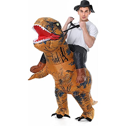 CIBES Costume T rex Deguisement Gonflable Dinosaure Adulte C