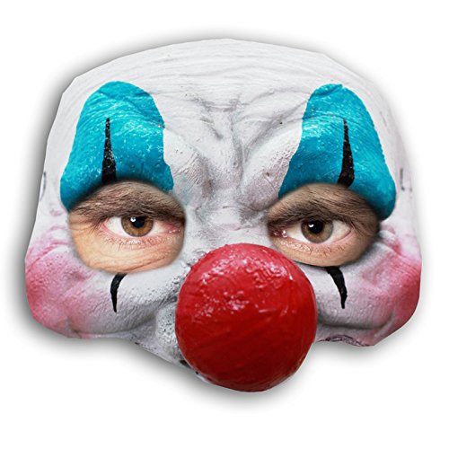 AEC - MAHAL604 - Demi masque clown joyeux gros nez en latex 