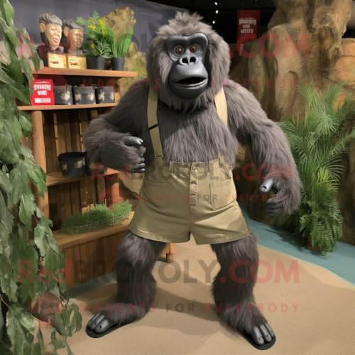 REDBROKOLY Costume de mascotte Gorilla habillé avec un short
