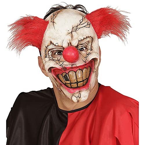 Widmann Demi Masque Visage Killer Clown avec Cheveux Carnava