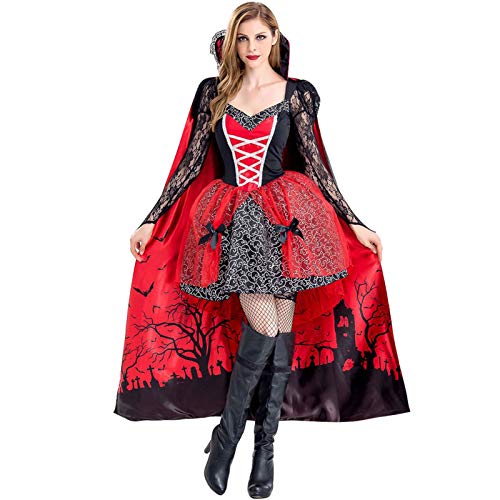 Deguisement Halloween Vampire Femme - Sorcière Robe Princess