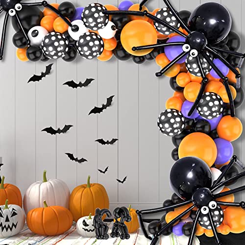 137 Pièces Halloween Ballon Guirlande Arch kit, décoration d