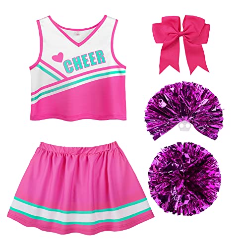 ReliBeauty Déguisement Pompom Girl Costume Cheerleader Short