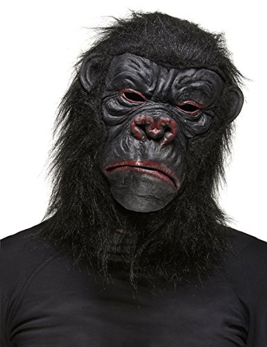 DEGUISE TOI - Masque Gorille Noir Adulte - Intégral