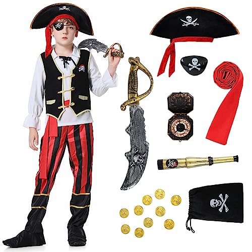 Pirate Costume Enfant Deguisement Pirate, Déguisement de Pir