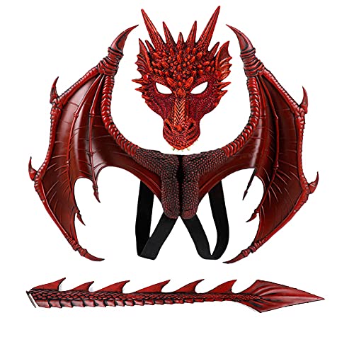 CRTEPST Costume de dragon pour enfants et garçons et filles,