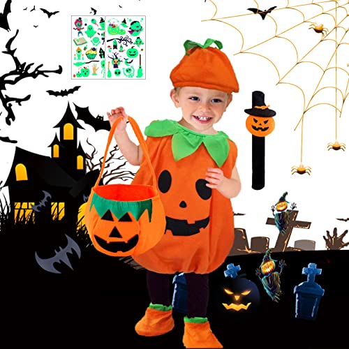 DMNQ Halloween Costume Citrouille, Costume Citrouille Enfant