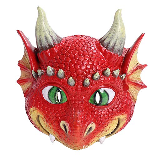 FAMKIT Masque de dragon pour enfants et déguisement pour Hal