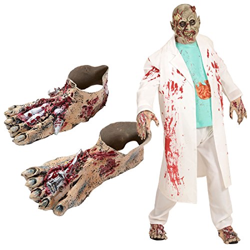 NET TOYS Pieds de Zombie effrayants Chaussettes de Monstre d