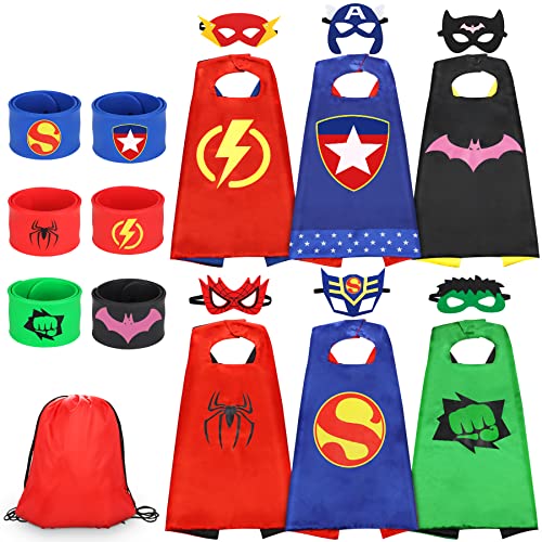 Jojoin Capes de Super-héros - 6PCS Jouets de Super Heros Cos