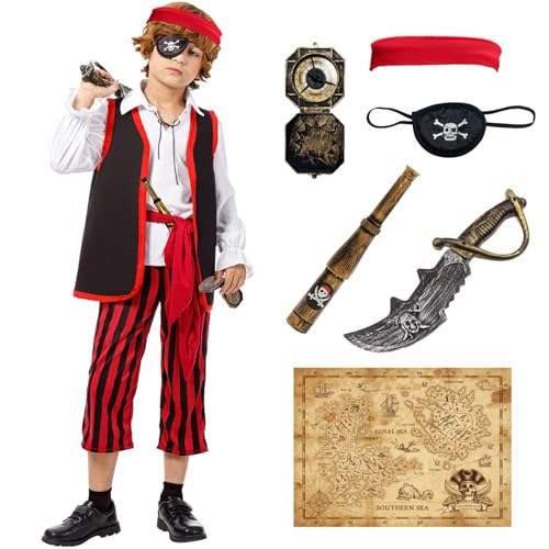 Party-Poter Costume Pirate Enfant Pirate - S Size Halloween 