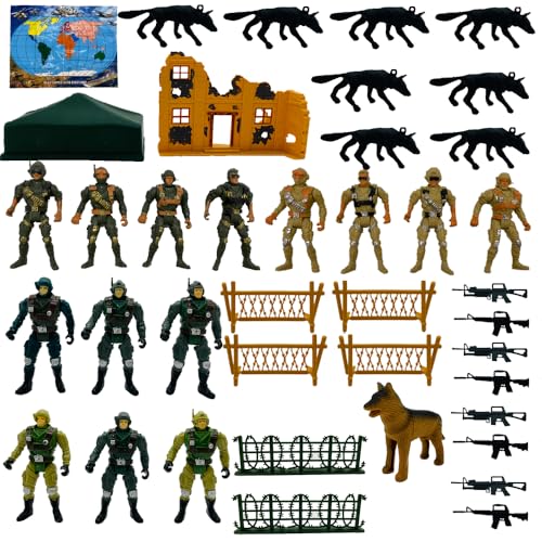 Fycooler Soldats Militaires Jouets Ensemble de Jeu Figurines
