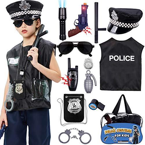 Tacobear Police Deguisement Enfant Policier Costume Accessoi