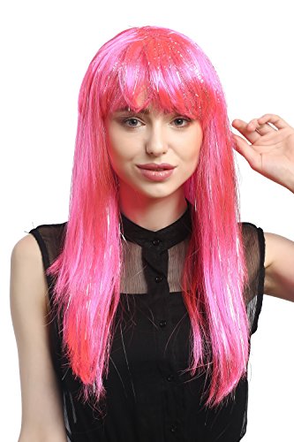 WIG ME UP - XR-003-PC5 Perruque Dames Carnaval Long Lisse Po