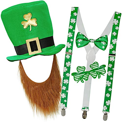 com-four® Leprechaun - costumes Kobold la Saint-Patrick - te