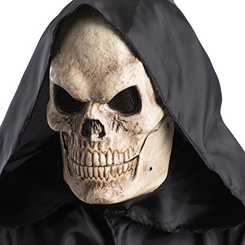 Carnival Toys 781 Masque crâne avec mâchoire Mobile, Beige, 