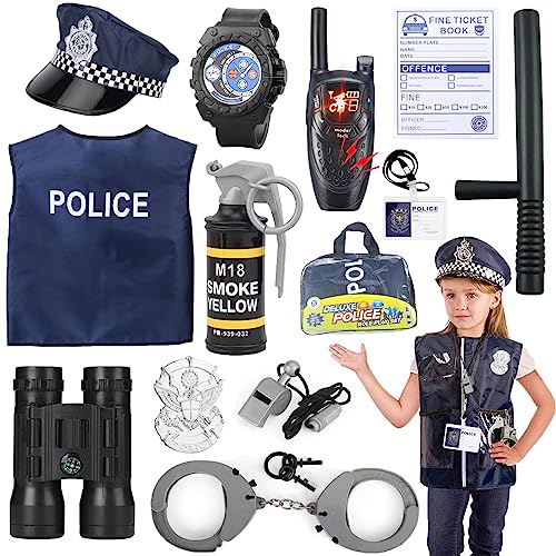 Deguisement Policier Enfant Costume de Police Ensemble pour 