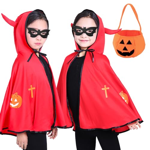 Costume dHalloween pour Enfant, Halloween Enfant Cape à Capu