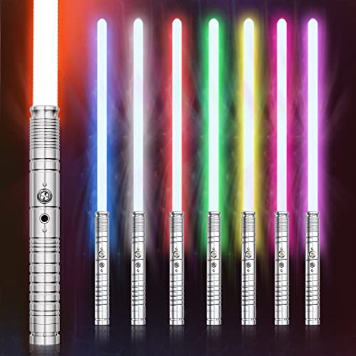 Wisbecost Lightsaber, RGB-LED 7 Couleurs Sabre Laser avec Po