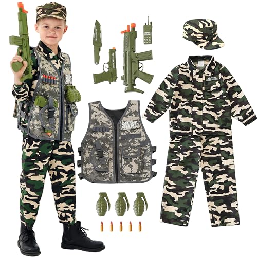 Udekit Deluxe Armée Uniforme Cosplay Costume Soldat Tenues a