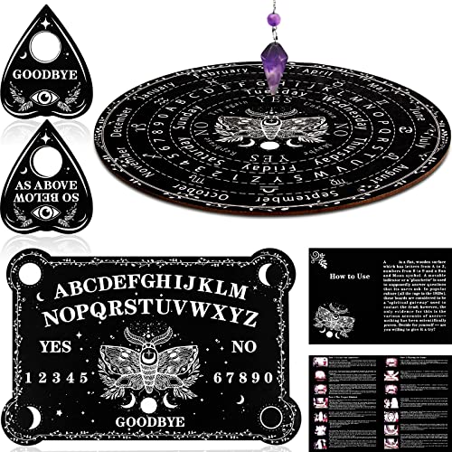 Set de Planche de Divination de Radiesthésie Pendule avec Am
