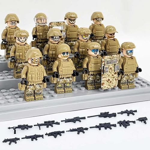 Lot de 12 figurines militaires - Camouflage - Forces spécial