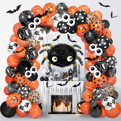 125 Pièces Halloween Ballon Guirlande Fête Decoration Kit To